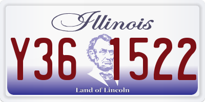IL license plate Y361522