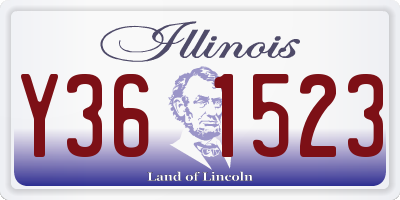 IL license plate Y361523