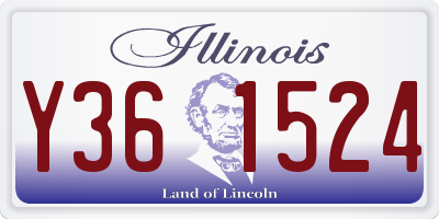 IL license plate Y361524