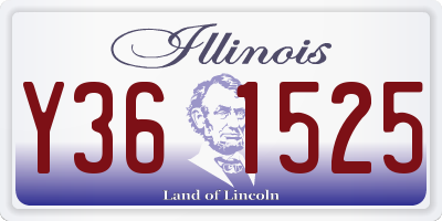 IL license plate Y361525