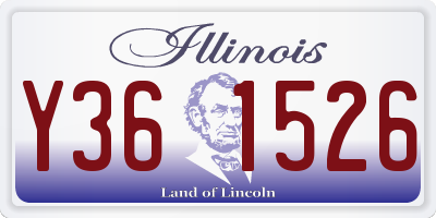 IL license plate Y361526