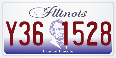 IL license plate Y361528