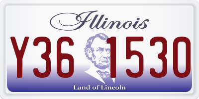 IL license plate Y361530