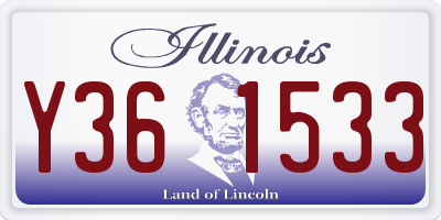 IL license plate Y361533