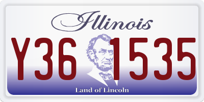 IL license plate Y361535