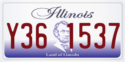 IL license plate Y361537