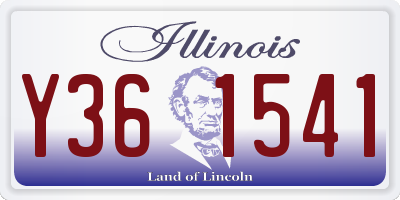 IL license plate Y361541