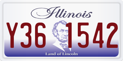 IL license plate Y361542