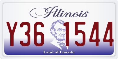 IL license plate Y361544