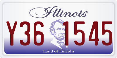 IL license plate Y361545