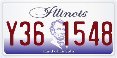 IL license plate Y361548