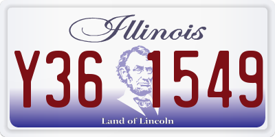 IL license plate Y361549
