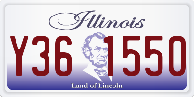 IL license plate Y361550