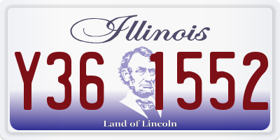 IL license plate Y361552