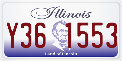 IL license plate Y361553