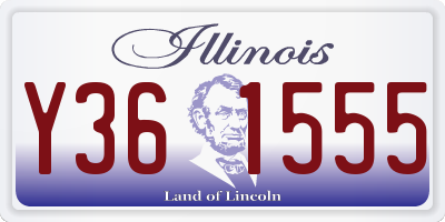 IL license plate Y361555