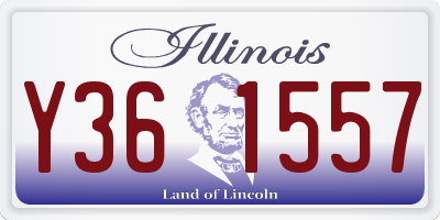 IL license plate Y361557