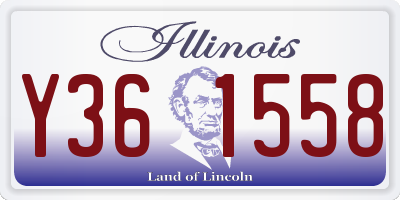 IL license plate Y361558