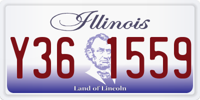 IL license plate Y361559