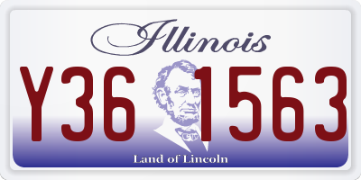 IL license plate Y361563