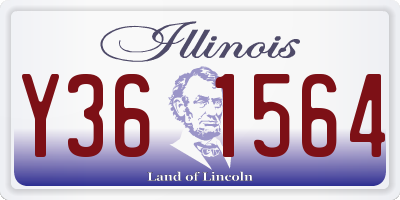 IL license plate Y361564