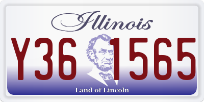IL license plate Y361565