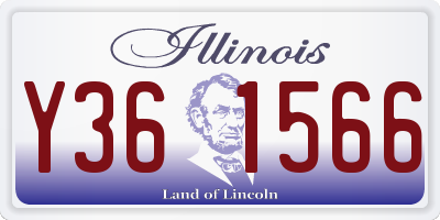 IL license plate Y361566