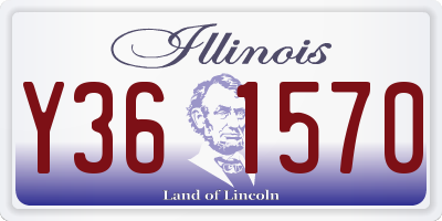 IL license plate Y361570