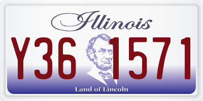 IL license plate Y361571