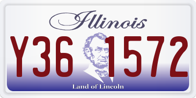 IL license plate Y361572