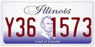 IL license plate Y361573