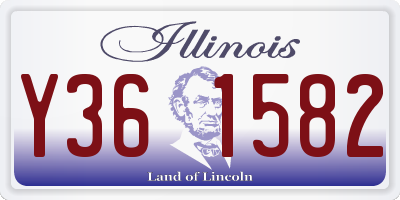 IL license plate Y361582