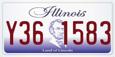 IL license plate Y361583
