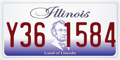 IL license plate Y361584