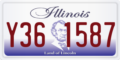 IL license plate Y361587