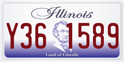 IL license plate Y361589