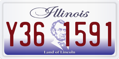 IL license plate Y361591