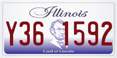 IL license plate Y361592