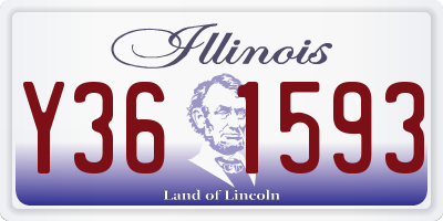 IL license plate Y361593