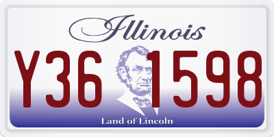 IL license plate Y361598