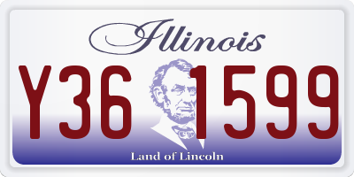 IL license plate Y361599