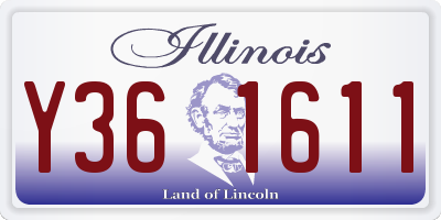 IL license plate Y361611