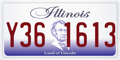 IL license plate Y361613