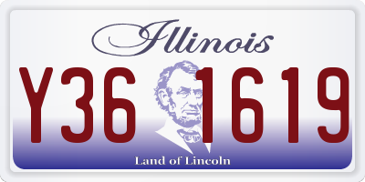 IL license plate Y361619