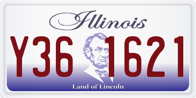 IL license plate Y361621