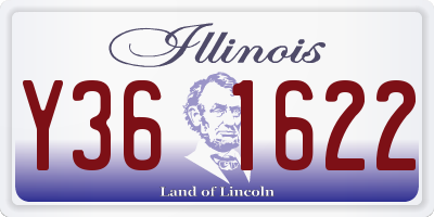 IL license plate Y361622