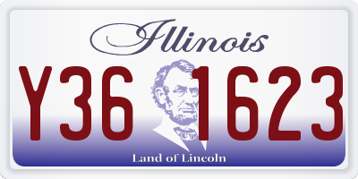 IL license plate Y361623