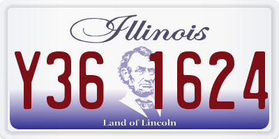 IL license plate Y361624
