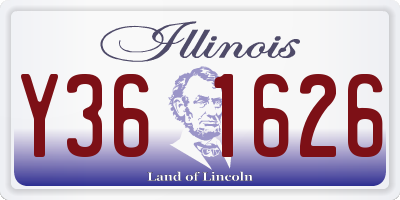 IL license plate Y361626