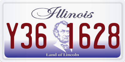 IL license plate Y361628